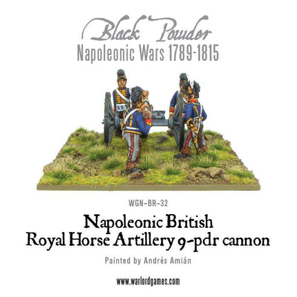 British Royal Horse Artillery 9 - pdr Cannon - Artillerie - Warlord Games - WGN-BR-32