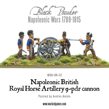 British Royal Horse Artillery 9 - pdr Cannon - Artillerie - Warlord Games - WGN-BR-32