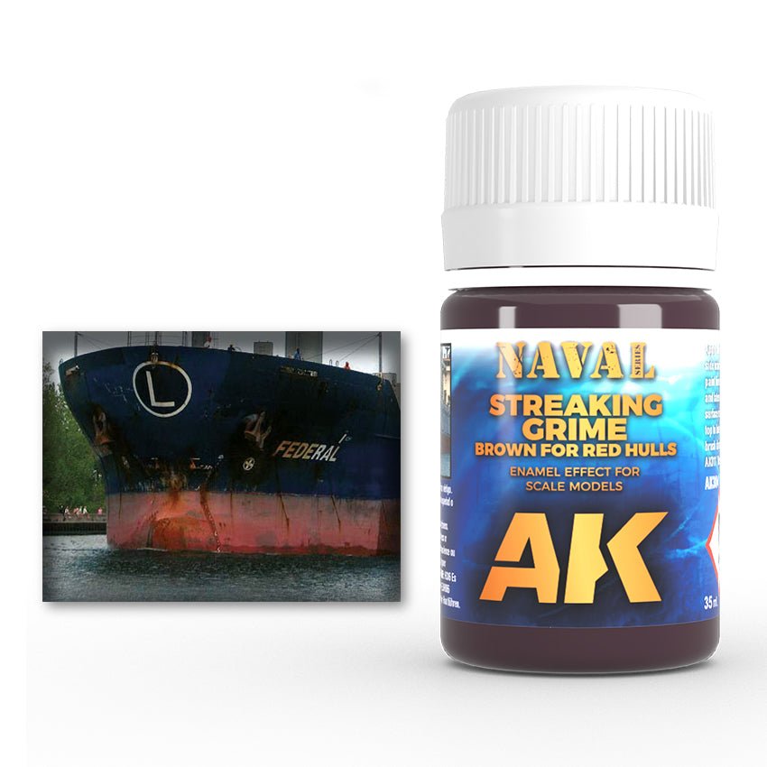 Brown Streaking Grime for Red Hulls AK304 - AK Interactive