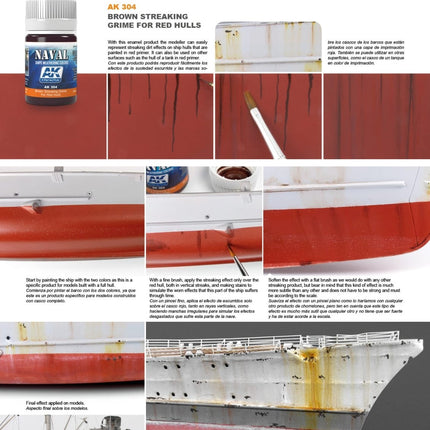 Brown Streaking Grime for Red Hulls AK304 - AK Interactive
