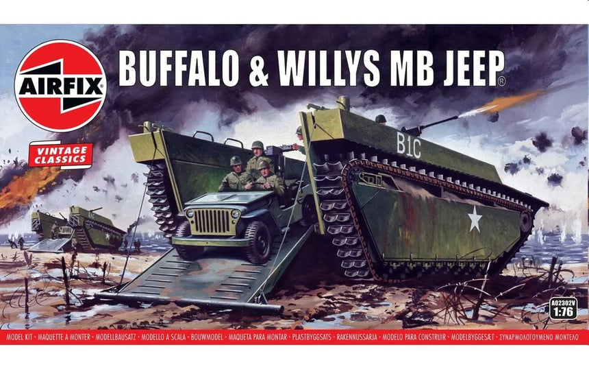 Buffalo Amphibian LVT & Jeep - Fahrzeuge - Airfix - A02302V