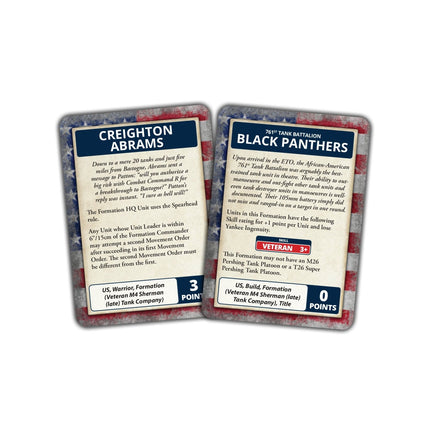 Bulge: American Command Cards