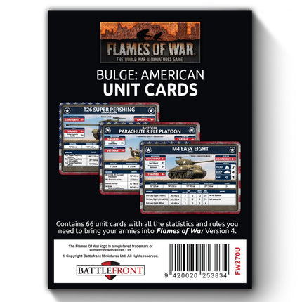 Bulge: American Unit Cards