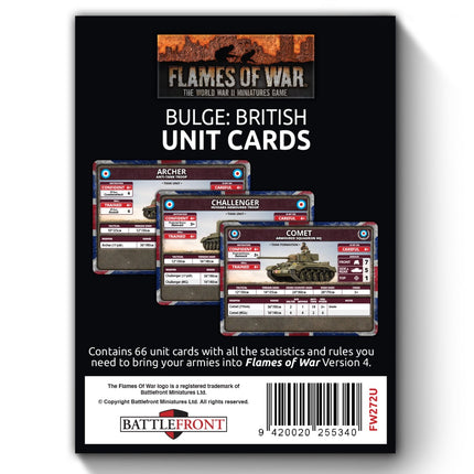 Bulge: British Unit Cards
