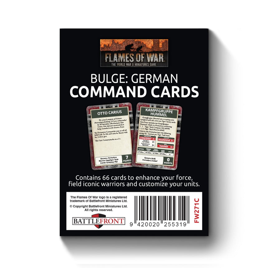 Bulge: German Command Cards