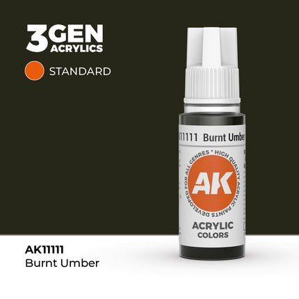 AK Interactive 3rd Generation - Burnt Umber 17 ml