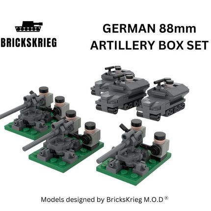 German 88mm Artillery Box Set - Brickskrieg - BS-GMA-01