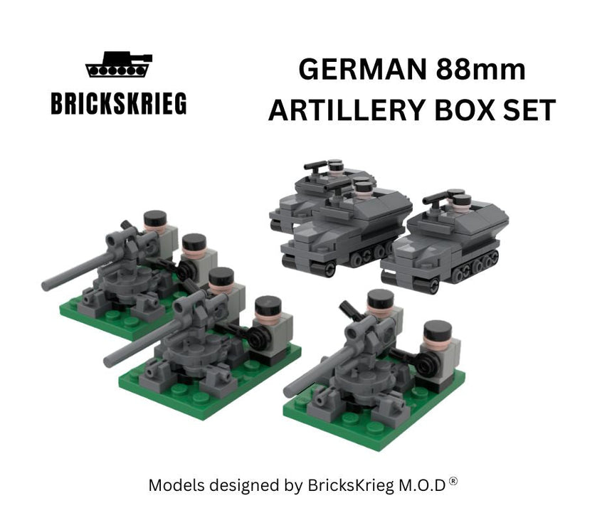 German 88mm Artillery Box Set - Brickskrieg - BS-GMA-01
