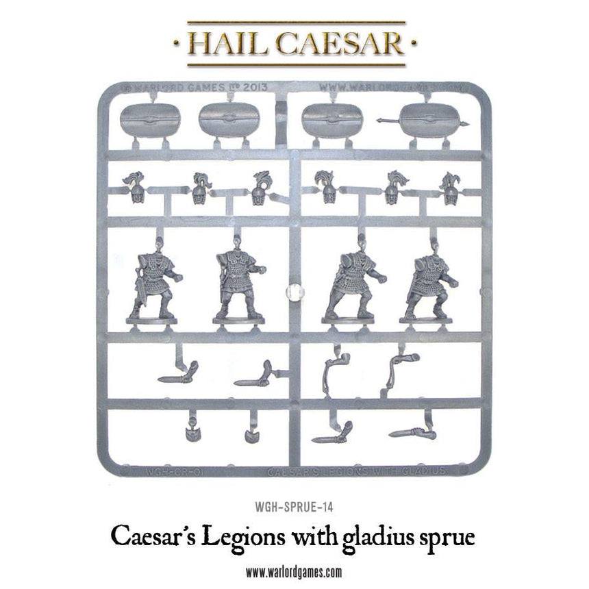 Caesar's Legions - Sprue mit Gladius (4 Legionäre)