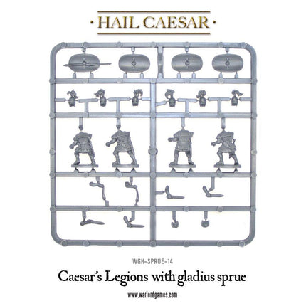 Caesar's Legions - Sprue mit Gladius (4 Legionäre)