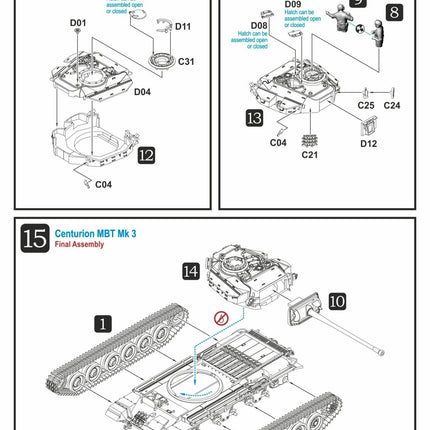 280104 Centurion MBT Mk 3 / Mk 5