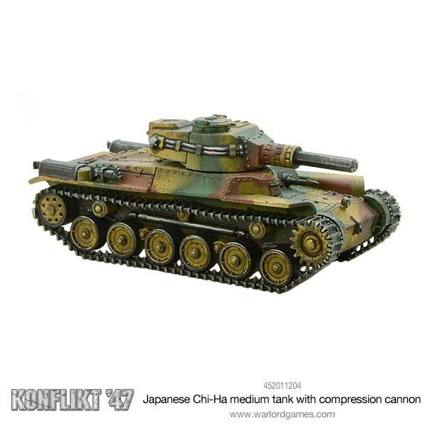 Chi - Ha Medium Tank with Compression Turret - Sonder - /Einzelmodelle - Warlord Games - 452011204