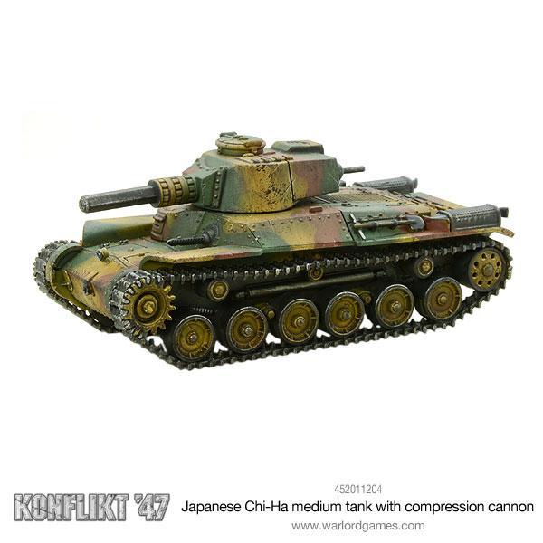 Chi - Ha Medium Tank with Compression Turret - Sonder - /Einzelmodelle - Warlord Games - 452011204