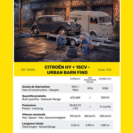 Citroen HY + 15CV - Urban Barn Find - Heller - 50335 (6)