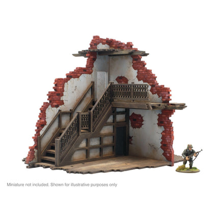 City in Ruins - 2 Storey Building Internal w. Staircase