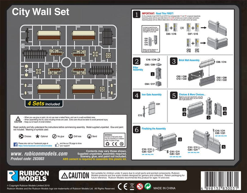 City Walls - Gelände - Rubicon Models UK Ltd - 283003