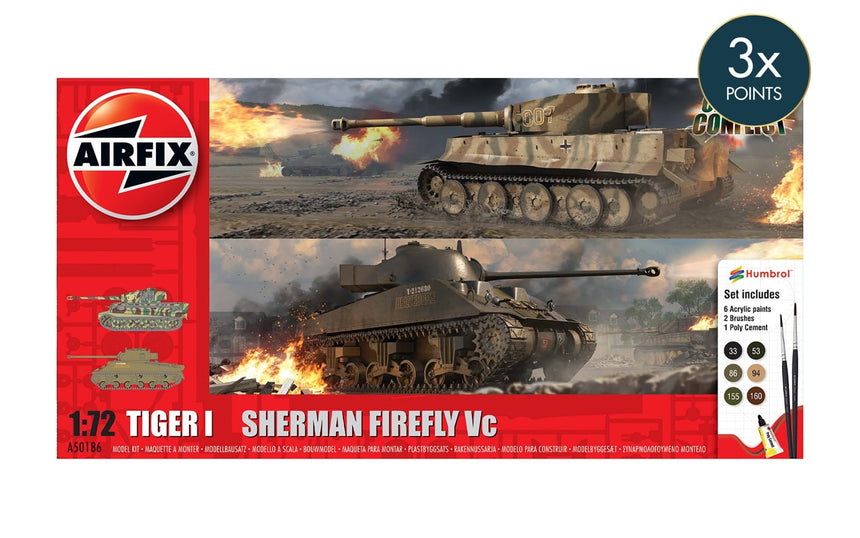 A50186 Classic Conflict Tiger 1 vs Sherman Firefly
