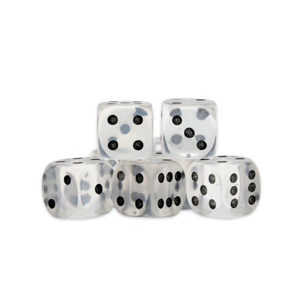 Clear Quartz D6 Dice (10 Stk) - Zubehör - Warlord Games - WG-D6-48