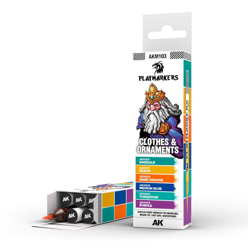 Clothes & Ornaments - Playmarker Set - Zubehör - AK Interactive - AKM103