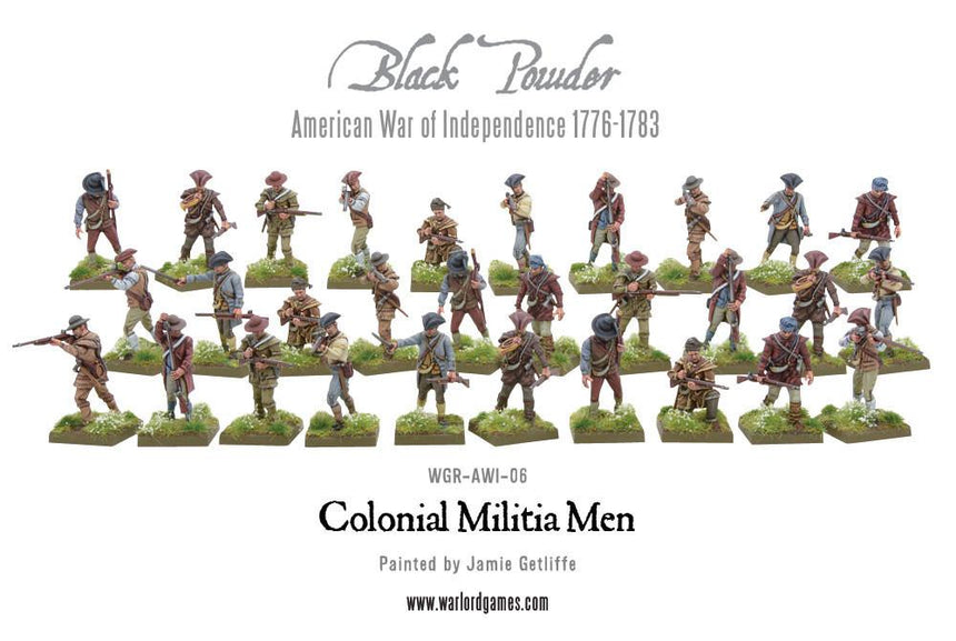Colonial Militia Men (Plastic Box) - Infanterie - Warlord Games - 302013402