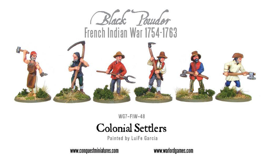 Colonial Settlers - Sonder - /Einzelmodelle - Warlord Games - WG7-FIW-48