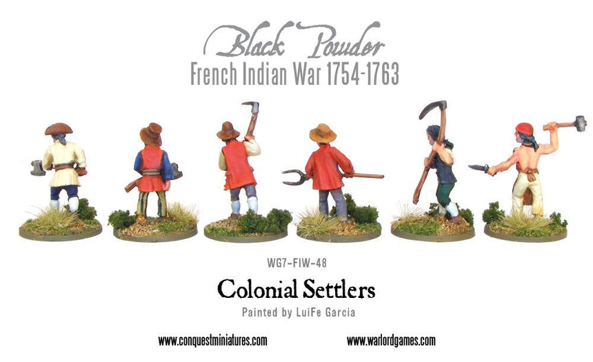 Colonial Settlers - Sonder - /Einzelmodelle - Warlord Games - WG7-FIW-48