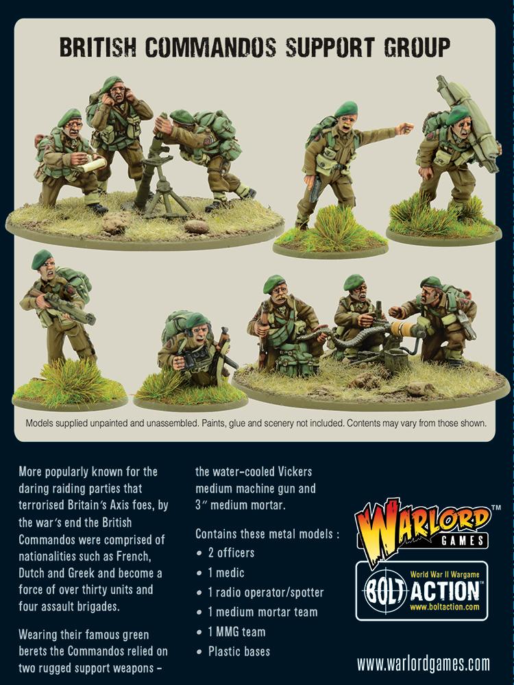 Commandos Support Group - Infanterie - Warlord Games - 402211102