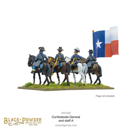 Confederate General And Staff A - Sonder - /Einzelmodelle - Warlord Games - 303214060