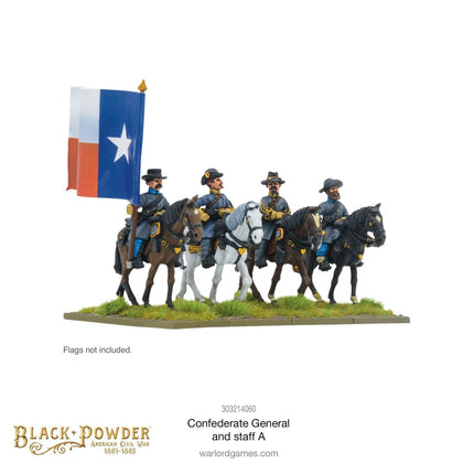 Confederate General And Staff A - Sonder - /Einzelmodelle - Warlord Games - 303214060
