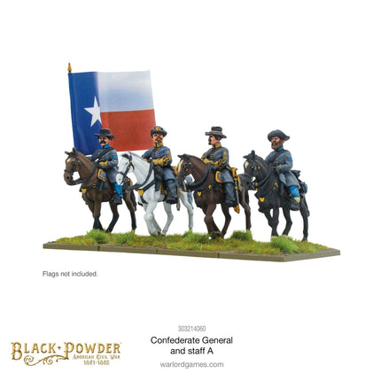 Confederate General And Staff A - Sonder - /Einzelmodelle - Warlord Games - 303214060
