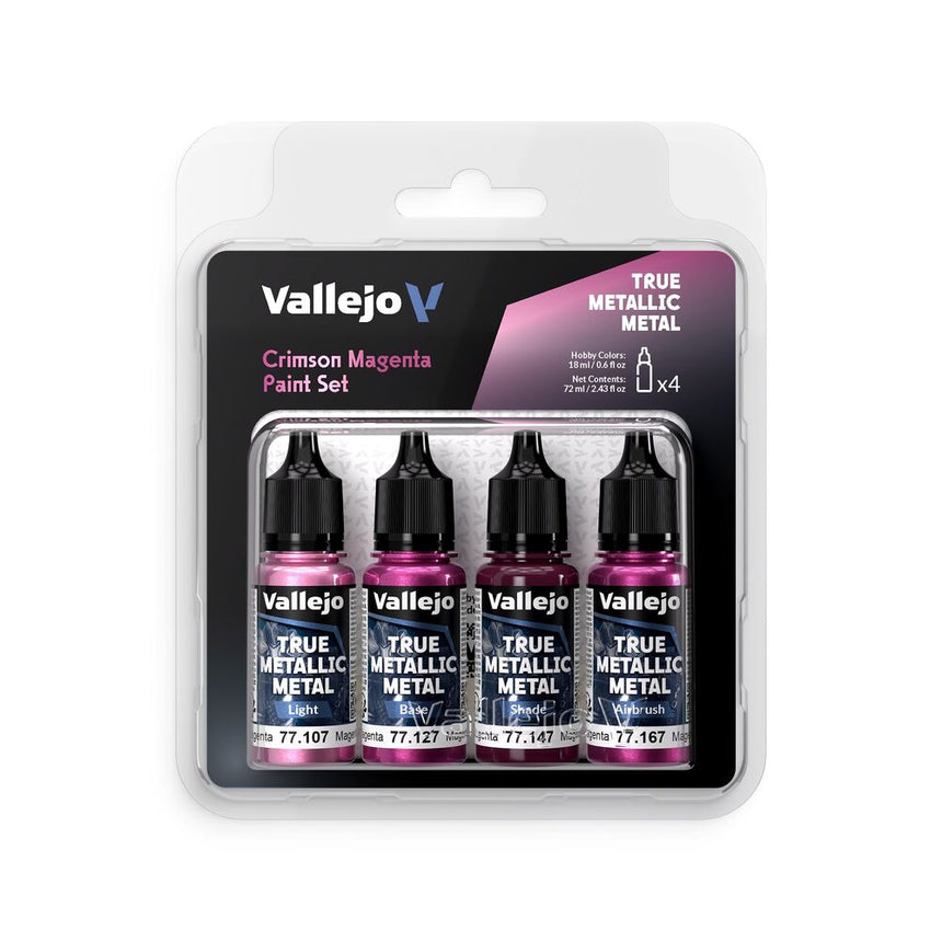 Crimson Magenta - True Metallic Metal (4 x 18 ml) - Vallejo - 77261