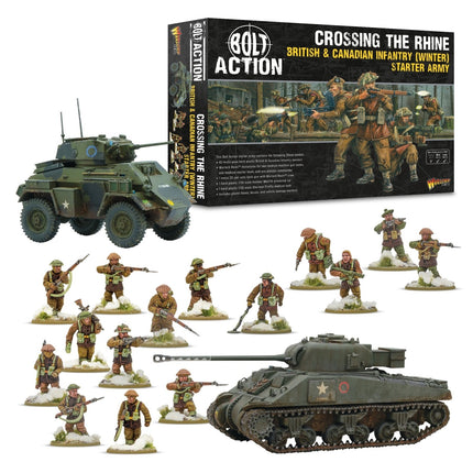 Crossing the Rhine - British & Canadian Infantry (Winter) Starter Army - Starterarmee - Warlord Games - 402611002