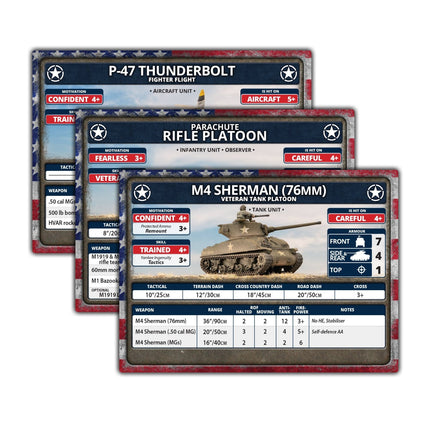 D-Day: American Unit Cards
