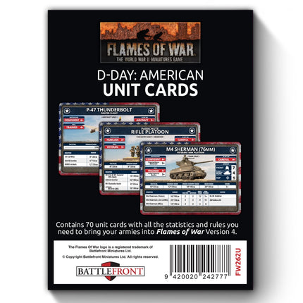 D-Day: American Unit Cards