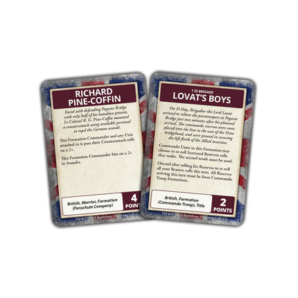 D-Day: British Command Cards