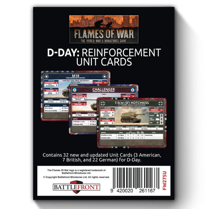D-Day: Reinforcement Unit Cards