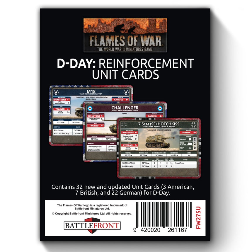 D-Day: Reinforcement Unit Cards
