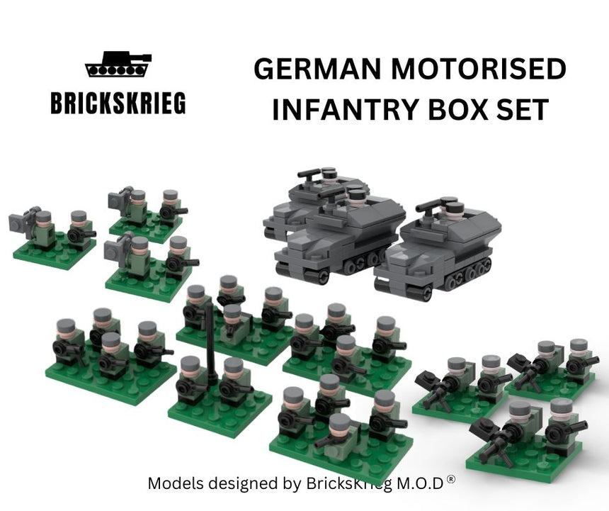 German Motorised Infantry Box Set - Brickskrieg - BS-GMI-01