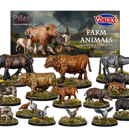Dark Age & Medieval Farm Animals - Gelände - Victrix - VXE014