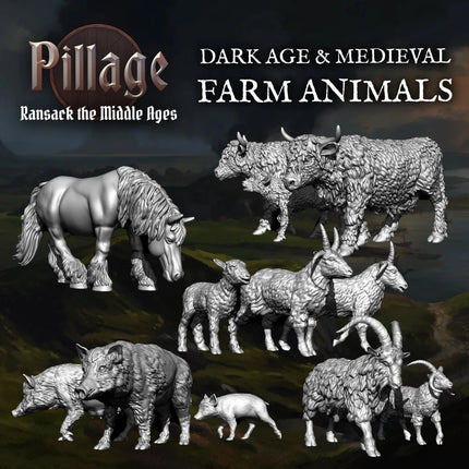 Dark Age & Medieval Farm Animals - Gelände - Victrix - VXE014
