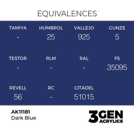 AK Interactive 3rd Generation - Dark Blue 18 ml
