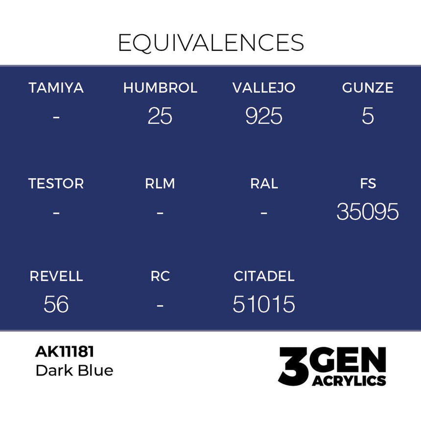 AK Interactive 3rd Generation - Dark Blue 18 ml