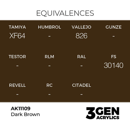 AK Interactive 3rd Generation - Dark Brown 18 ml