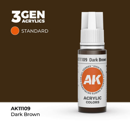AK Interactive 3rd Generation - Dark Brown 18 ml
