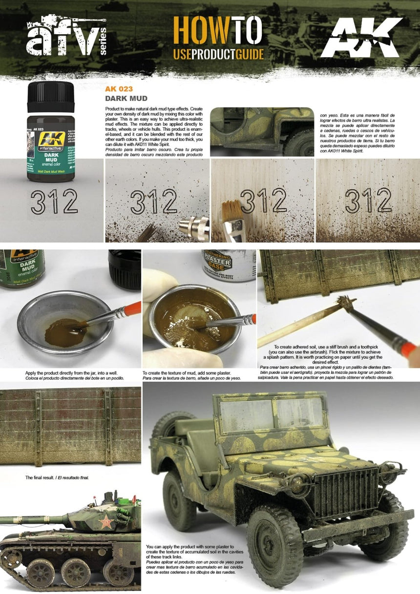 Dark Mud Effect AK023 - AK Interactive