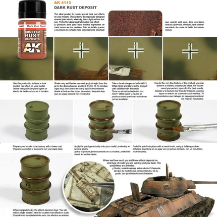 Dark Rust Deposits AK4113 - AK Interactive