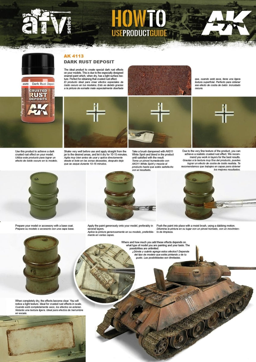 Dark Rust Deposits AK4113 - AK Interactive