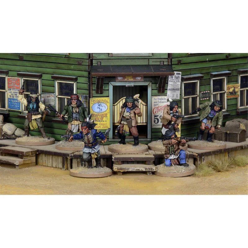 Dead Man's Hand Renegade Indians Gang (7) - Infanterie - Great Escape Games - DMH011a