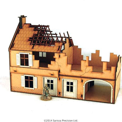 Destroyed Large Farmhouse - Gelände - Sarissa - N020