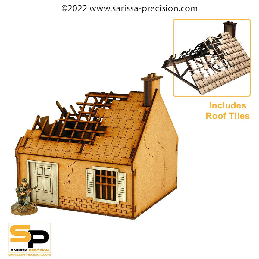 Destroyed Single-Storey House (28mm)